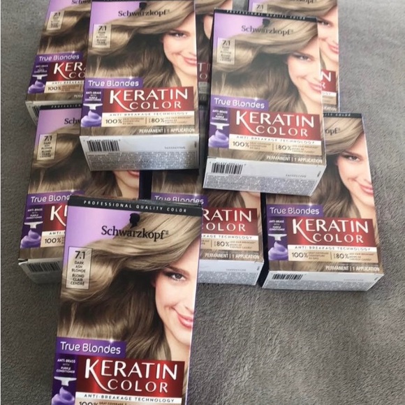 (9) Schwarzkopf hair dye 7.1 dark Ash Blonde - Picture 3 of 3